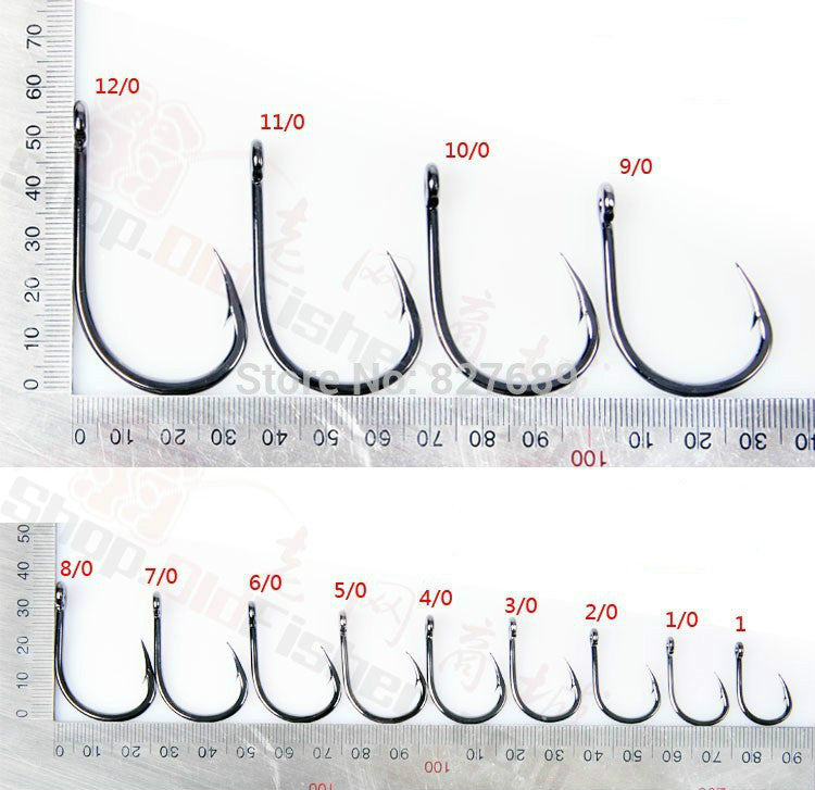 Original Mustad Hooks 10827 Sea Fishing Tuna Iron Board Hooks High Carbon Steel Hook 4X Strong Jig Hooks Live Bait Jigbait