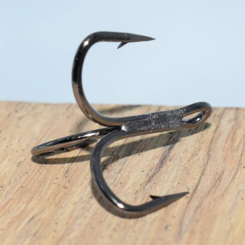 Mustad Norway treble hook TG77NP-BN high carbon steel hooks barbed jawlock hooks 3X strong lure ocean fishing anchor hook pesca