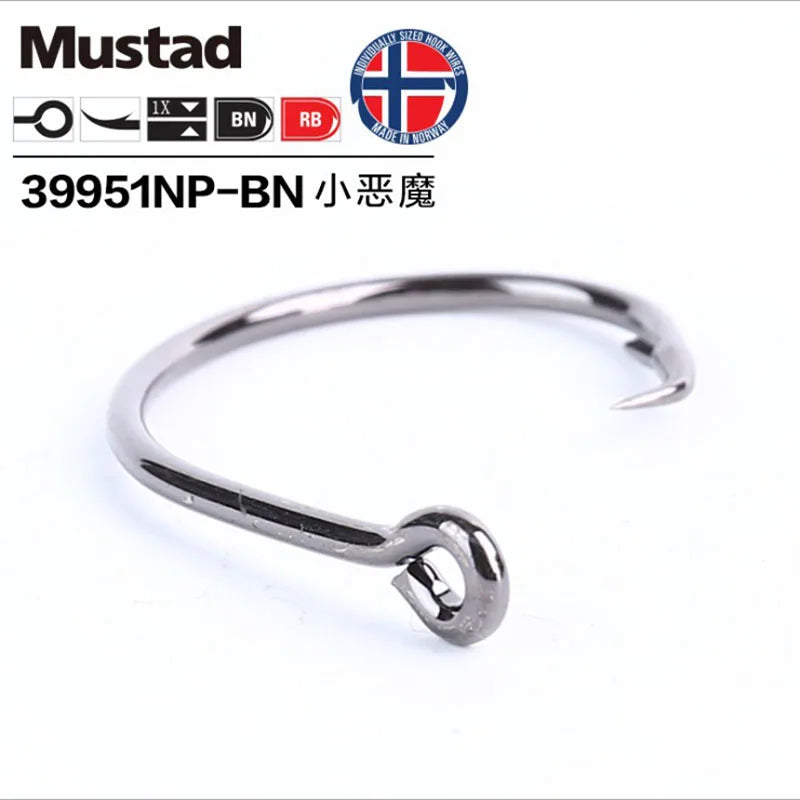 Original Mustad 39951 Fishing Hooks Demon Circle High Carbon Steel Fishing Hook Strong Rustproof Sea Carp Catfish Anzuelos Pesca