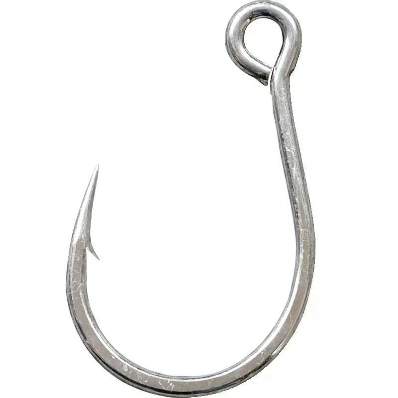 Original Mustad Fishing Hooks 10121 kaiju High Carbon Steel Barbed Hook Jigbait Lure Sea Fishing Black Fish Snake Head Anzol Pesca