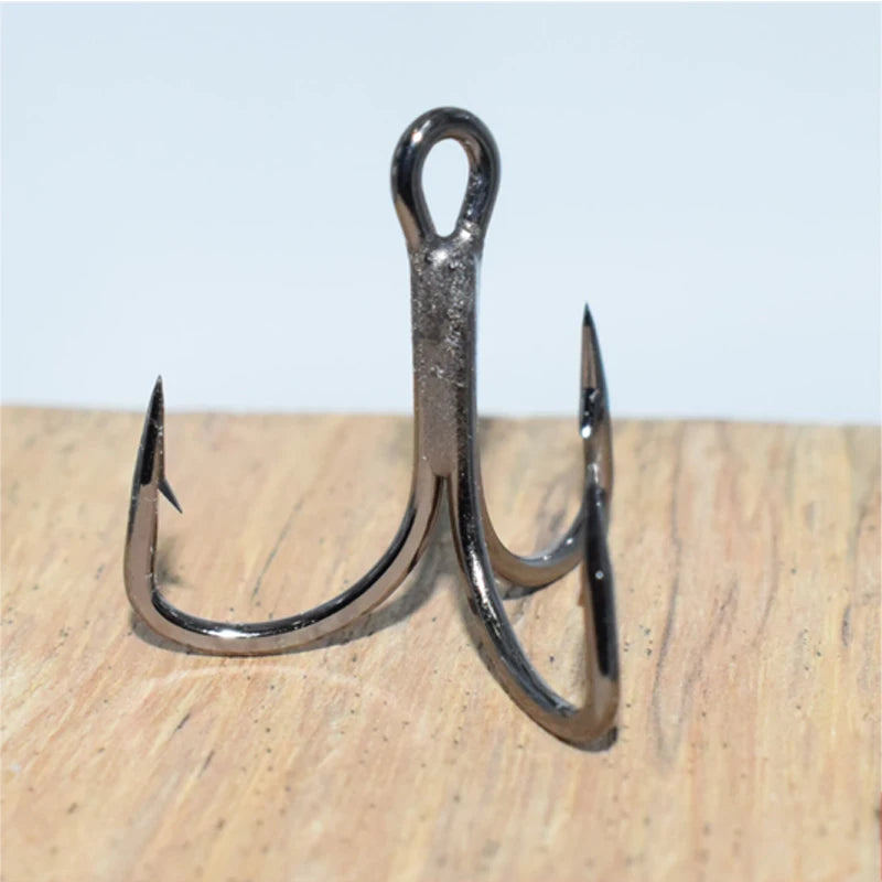 Mustad Norway treble hook TG77NP-BN high carbon steel hooks barbed jawlock hooks 3X strong lure ocean fishing anchor hook pesca