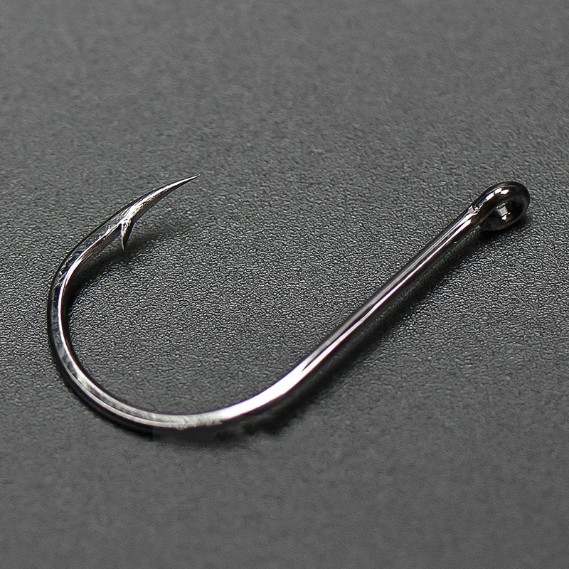 2 boxes/ lot Japan barbed hook high carbon steel strong sharp barbed fishing hooks with ring crooked mouth hook fishing tackles