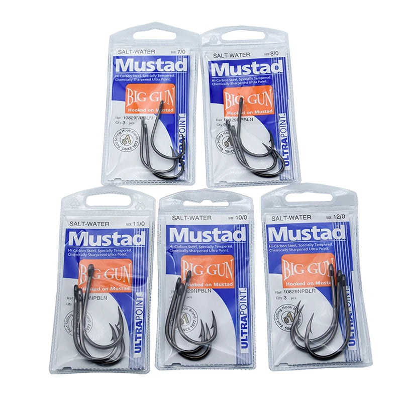 Original Mustad Sea Fishing Hooks 10829 Jig Fishhook Baits Herring Sturgeon Fishing Hooks Ocean Anzuelos Pesca Acesory Anzol